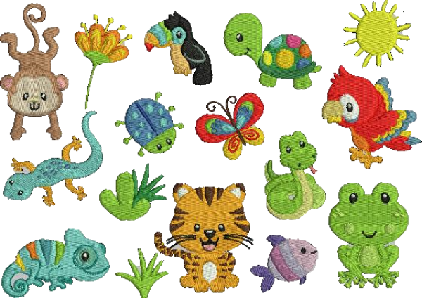 Handtuch Motiv Tiere